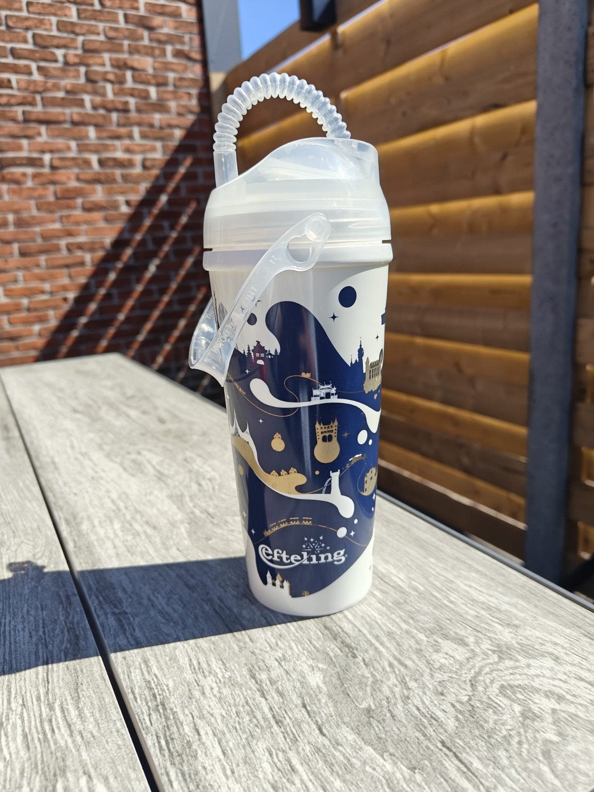Efteling drinkbeker wit, Ophalen of Verzenden, Zo goed als nieuw