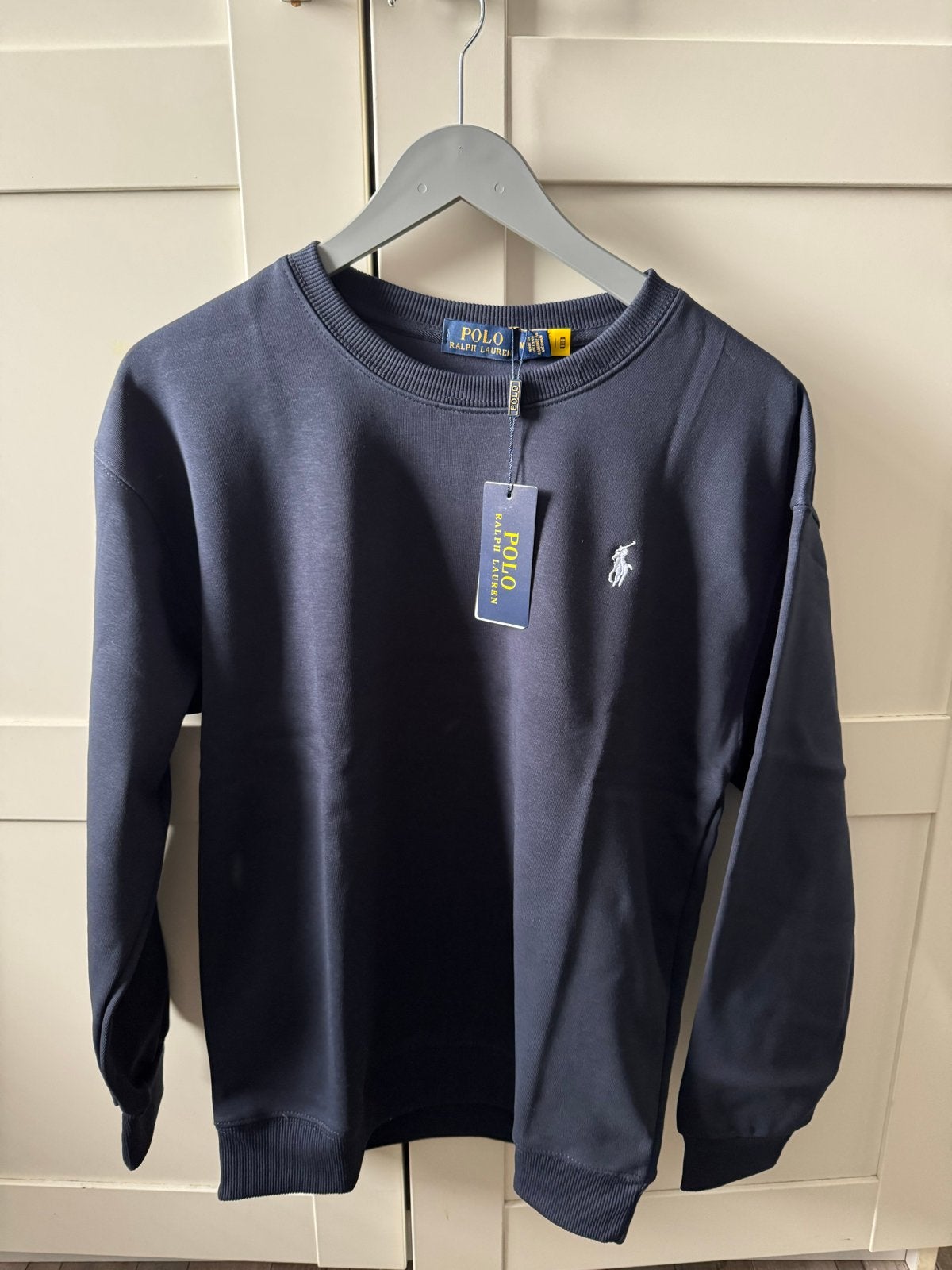 Ralph Lauren Sweater Maat M Nieuw Donkerblauw, Ophalen of Verzenden, Nieuw, Maat 48/50 (M), Blauw