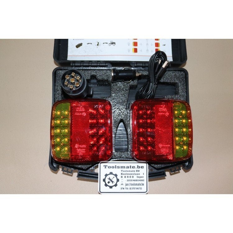 Draadloze magnetische LED aanhangwagen verlichting set, Ophalen of Verzenden, Nieuw