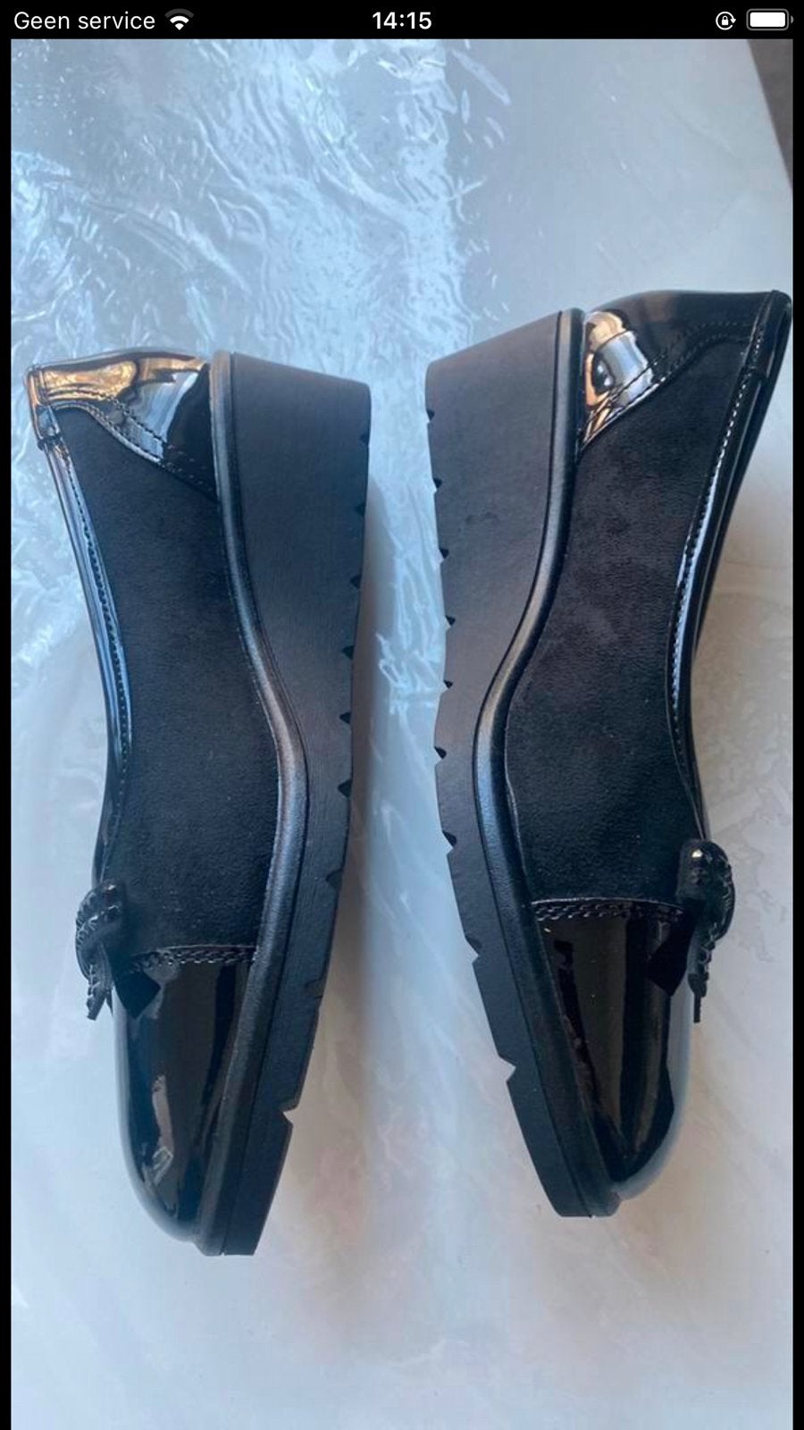 Nieuwe sleehak 38, Ophalen of Verzenden, Zo goed als nieuw, Zwart, Sandalen of Muiltjes
