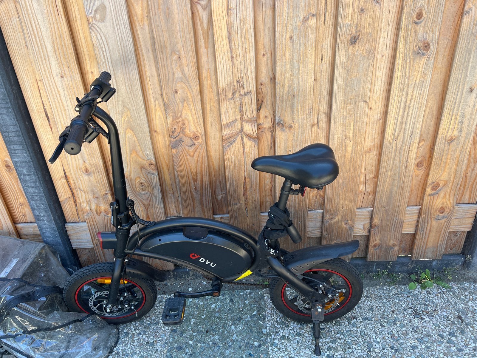 Opvouwbare elektrische fiets - DVY verkoop geen remmen, Gebruikt, Minder dan 47 cm, 30 tot 50 km per accu, Ophalen