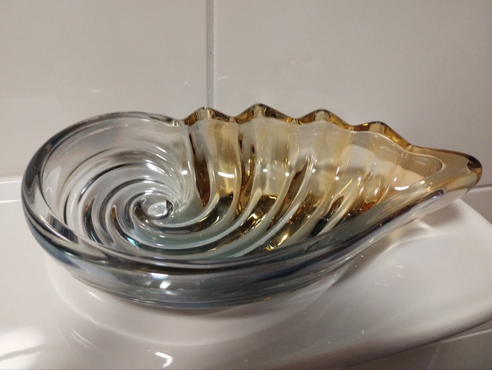Walther Glas schelp bonbon schaaltje, Ophalen of Verzenden