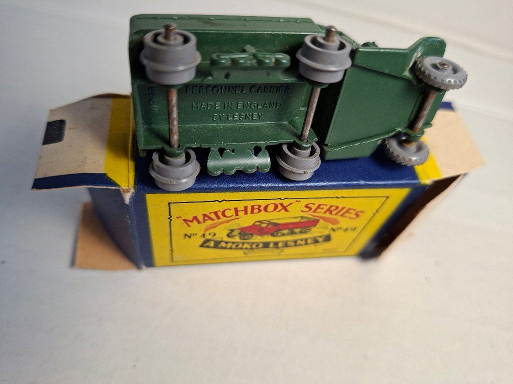 Matchbox Lesney # 49 A M3 halftrack  RARE GPW and GP rollers, Verzenden, Auto