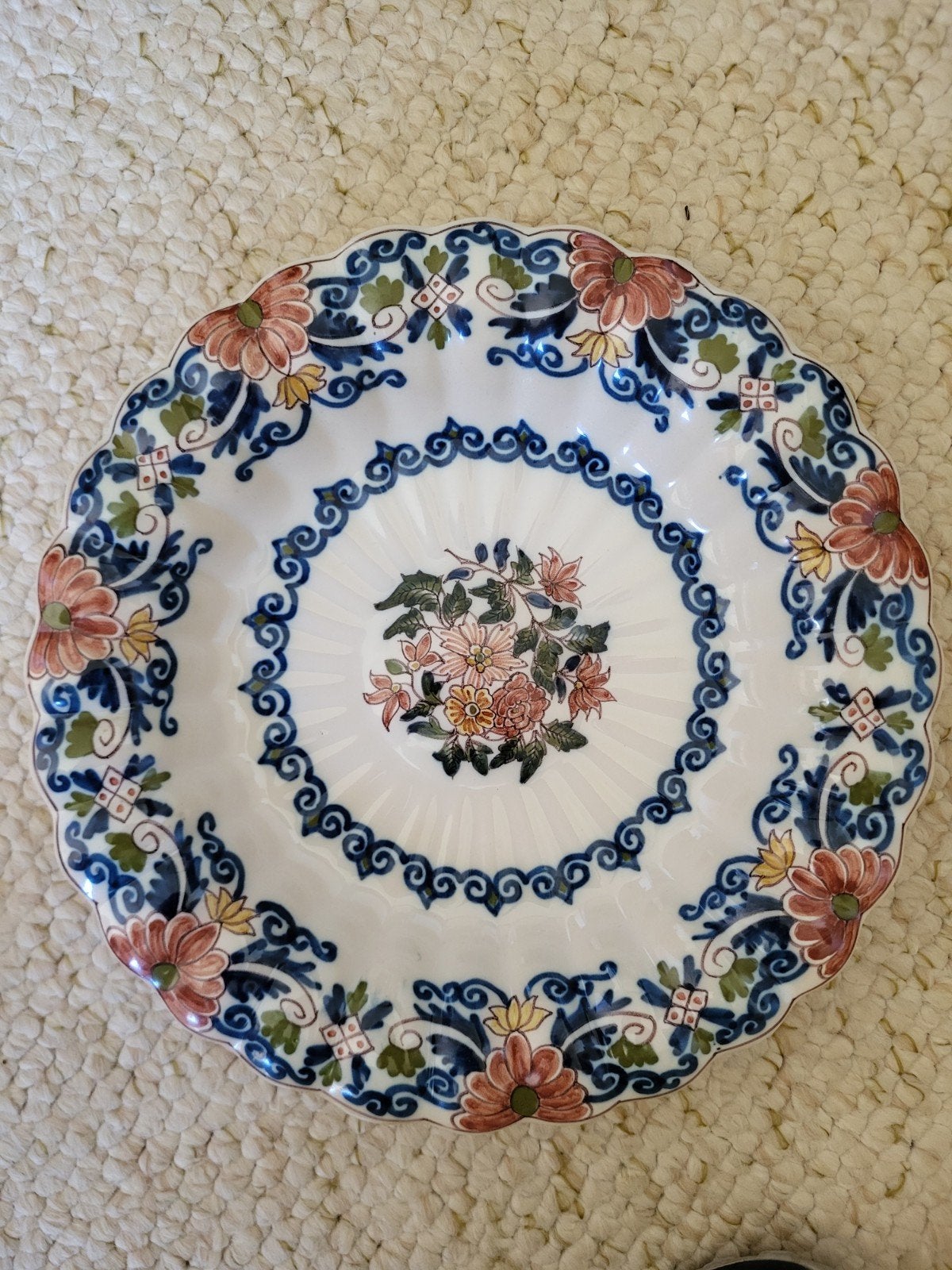 Origineel Makkumer aardewerk bord, 29 cm. Beperkte oplage., Antiek en Kunst, Ophalen of Verzenden
