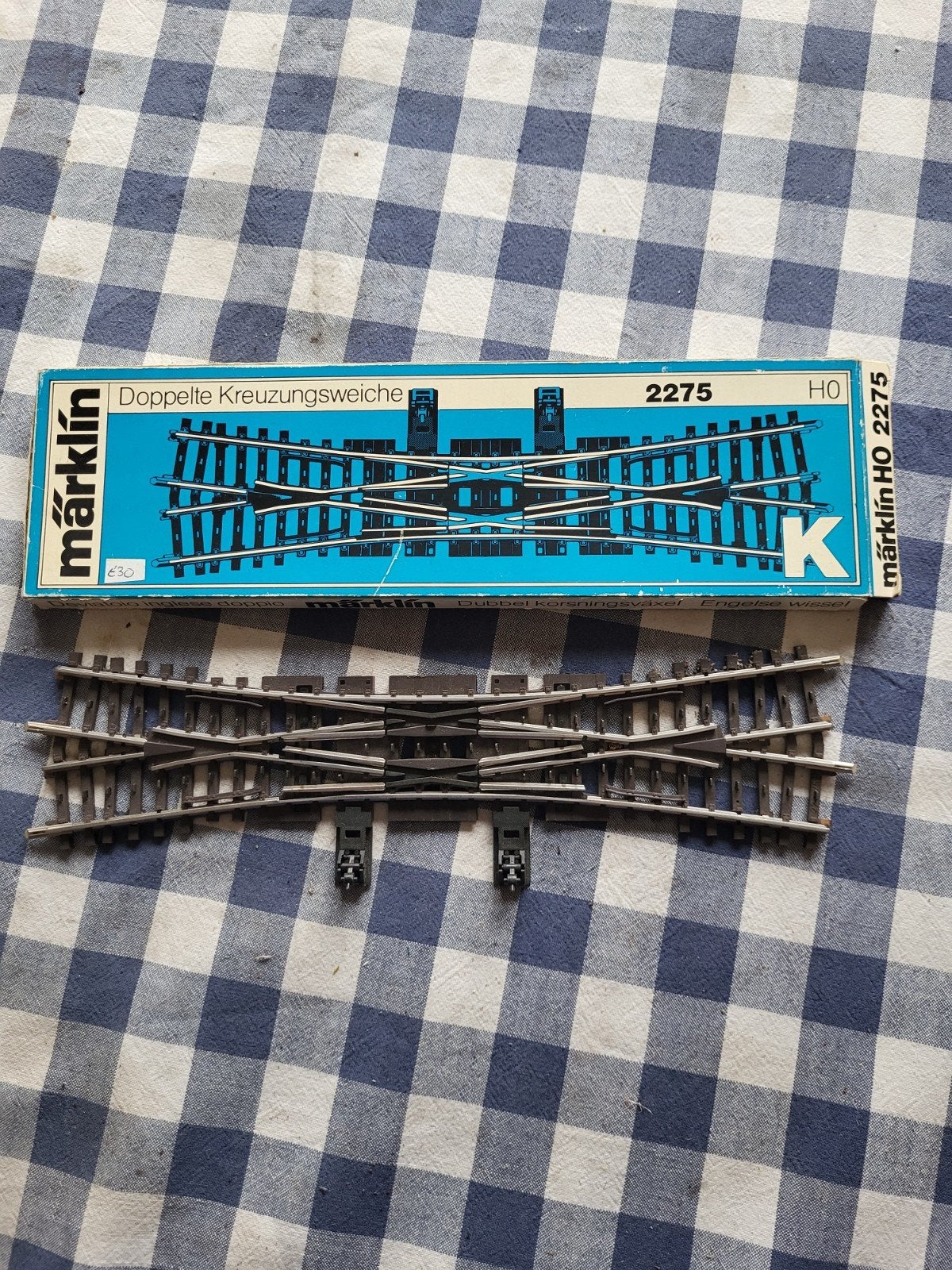 märklin K-rails kruiswissel 2275, Wisselstroom, Rails, Ophalen of Verzenden, Zo goed als nieuw