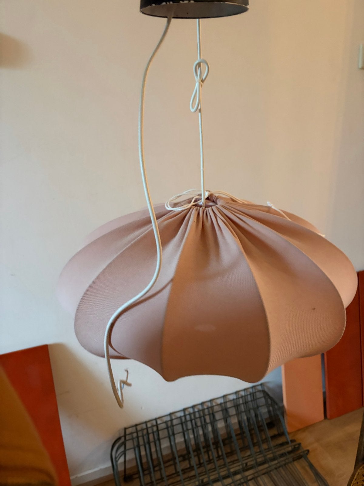 2x IKEA Regnskur hanglampen - Roze, Huis en Inrichting, Ophalen of Verzenden, Gebruikt, Textiel