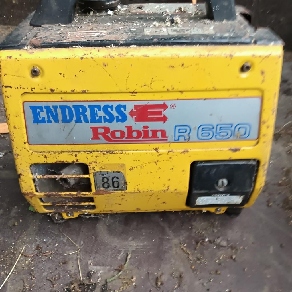 Robin Endress R650 aggregaat, Ophalen, Gebruikt