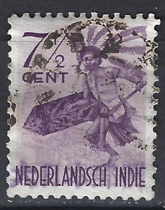 Riau Jambi 88v op 71 geb ; NU PRACHTIG JAPANSE BEZETTING, Ophalen of Verzenden, Gestempeld, Zuidoost-Azië