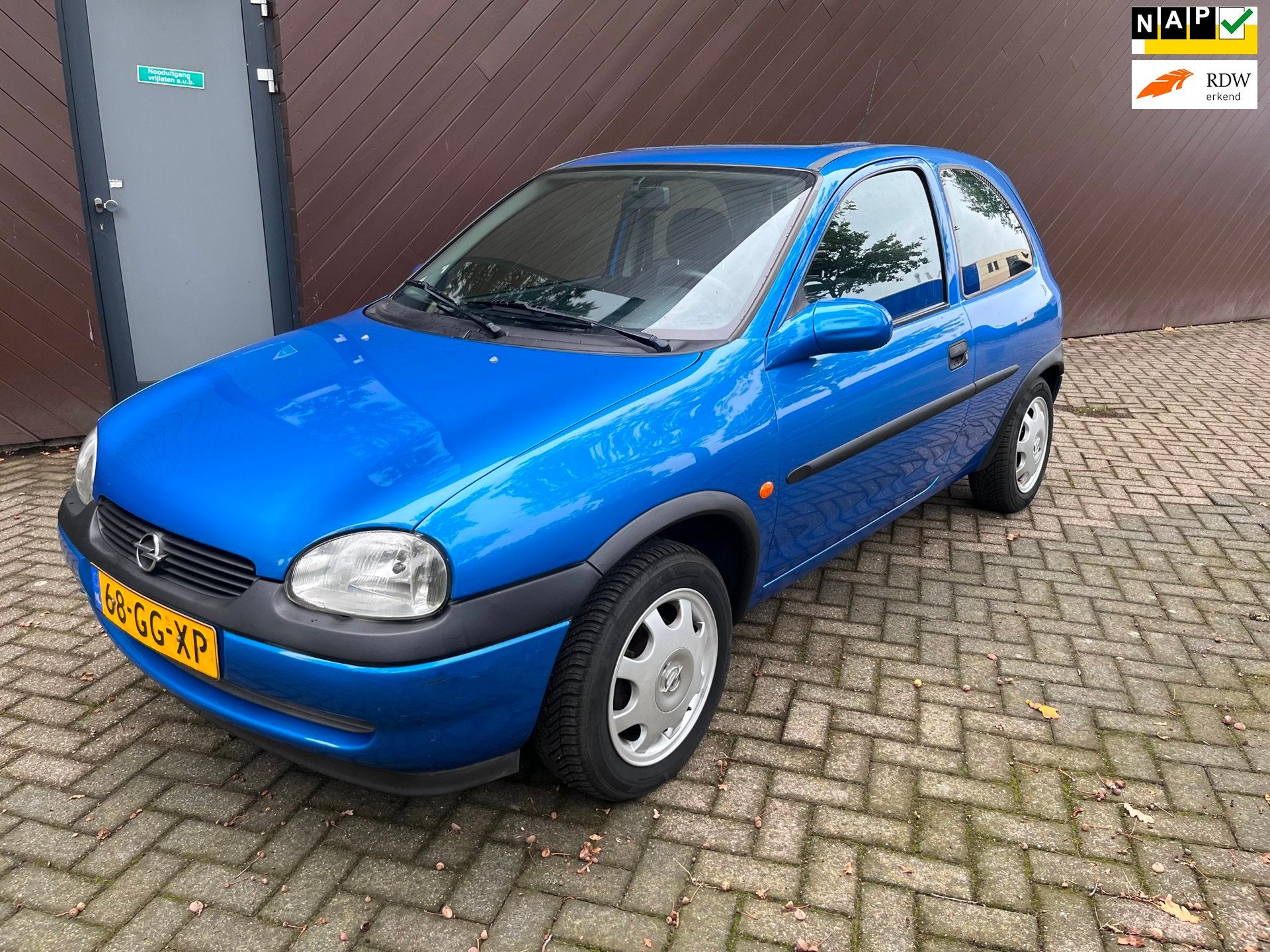 Opel Corsa 1.2i-16V Onyx 69000km 2000, Auto's, 450 kg, Gebruikt, Blauw, Origineel Nederlands