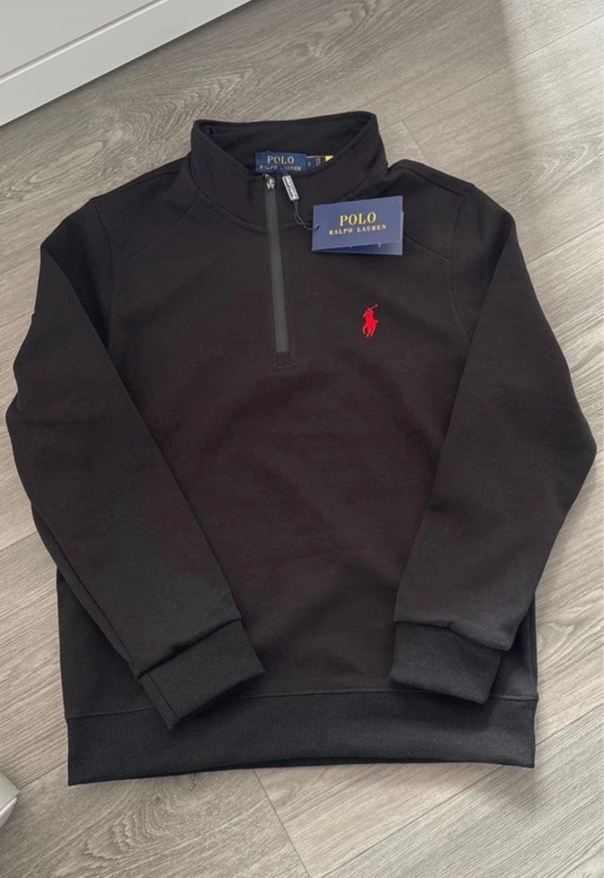 Ralph lauren zip up, Verzenden, Nieuw, Maat 46 (S) of kleiner, Zwart