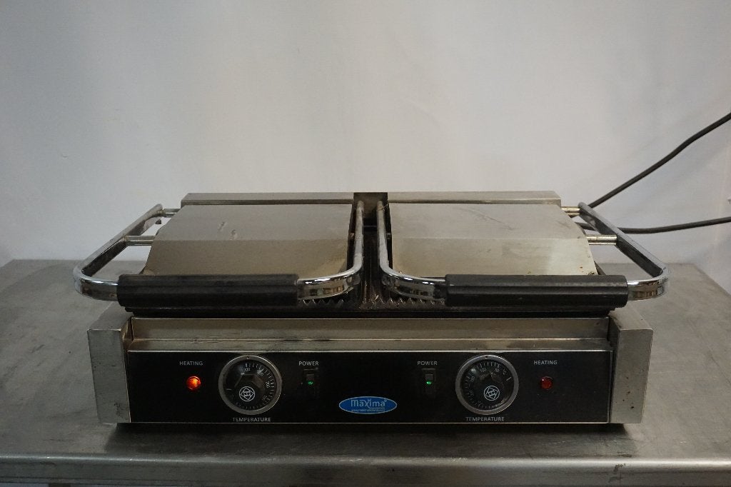 Maxima dubbele contactgrill contact grill paninigrill, Ophalen, Gebruikt