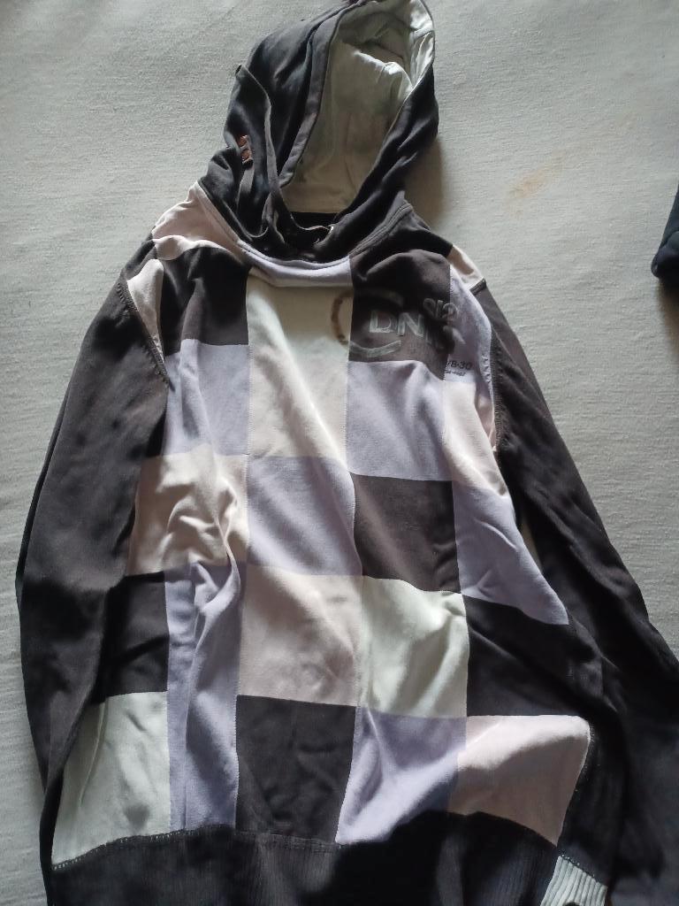 Trui roze / blauw geblokt. Maat M, Ophalen of Verzenden, Zo goed als nieuw, Blauw