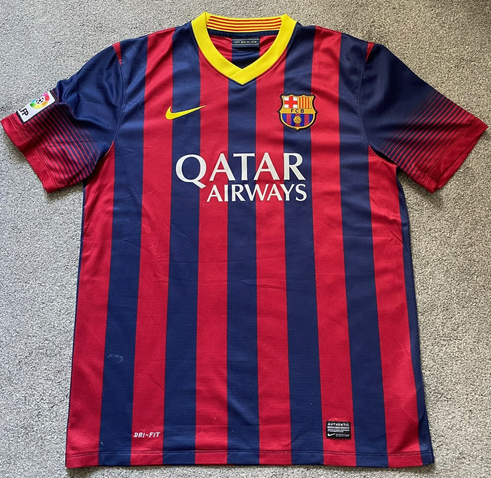Nike #11 Neymar Barcelona Thuisshirt 2013-2014 L 532822-413, Gebruikt, -, Verzenden, Maat L