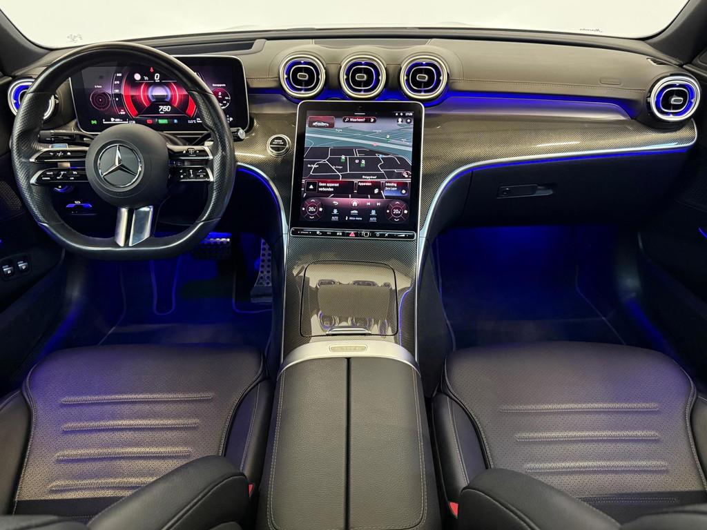 Mercedes-Benz C-klasse 300 e AMG C63 Pano Memory Sfeer 360, Auto's, Automaat, Achterwielaandrijving, Gebruikt, Zwart