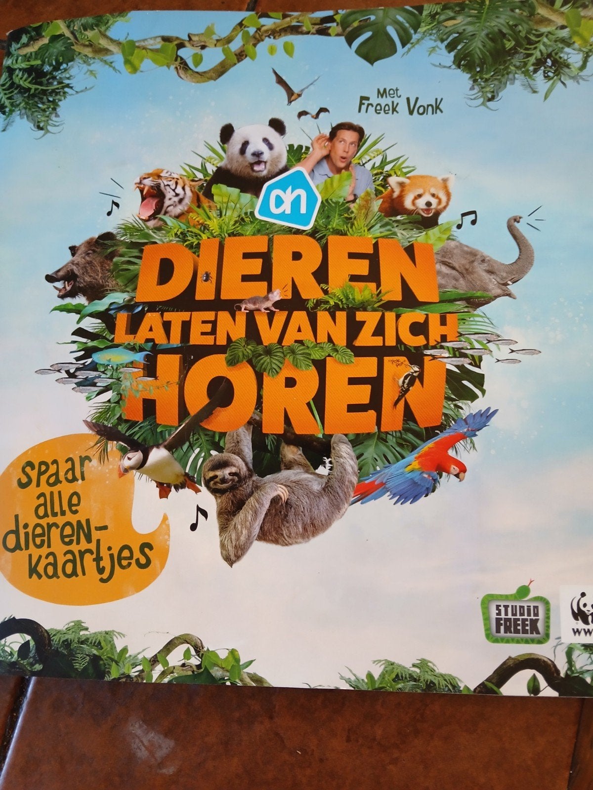 Freek Fonk boek Dieren plaatjes laten van zich horen, Albert Heijn, Ophalen