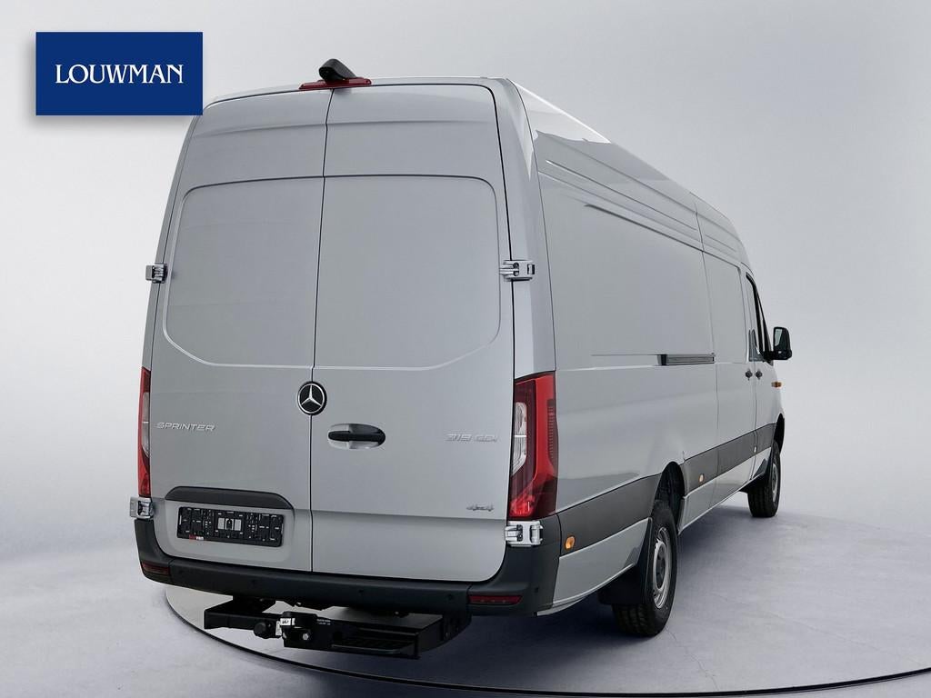 Mercedes-Benz Sprinter 319 1.9 CDI L4H2 Pro 4x4 Elektr schui, Auto's, Bestelauto's, Automaat, Gebruikt, Zwart, Adaptive Cruise Control