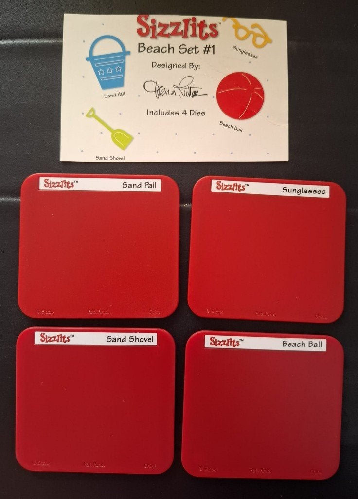 Sizzix Sizzlits Beach set #1, Ophalen of Verzenden, Nieuw, Frame of Mal, Sizzix