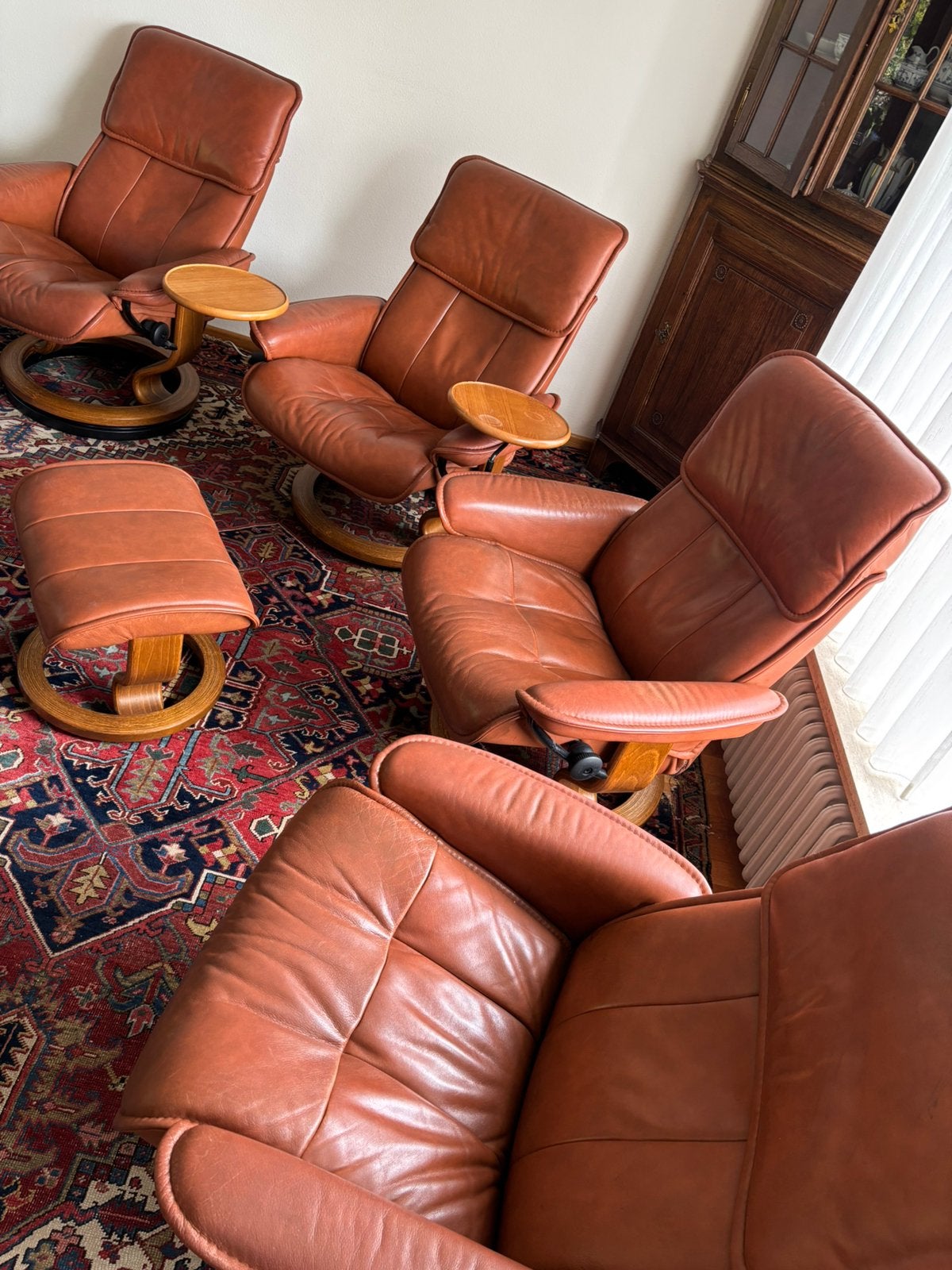 Stressless Ekornes Scandinavische design  relaxfauteuils, Ophalen, Gebruikt, Leer, Scandinavisch design (Noors)