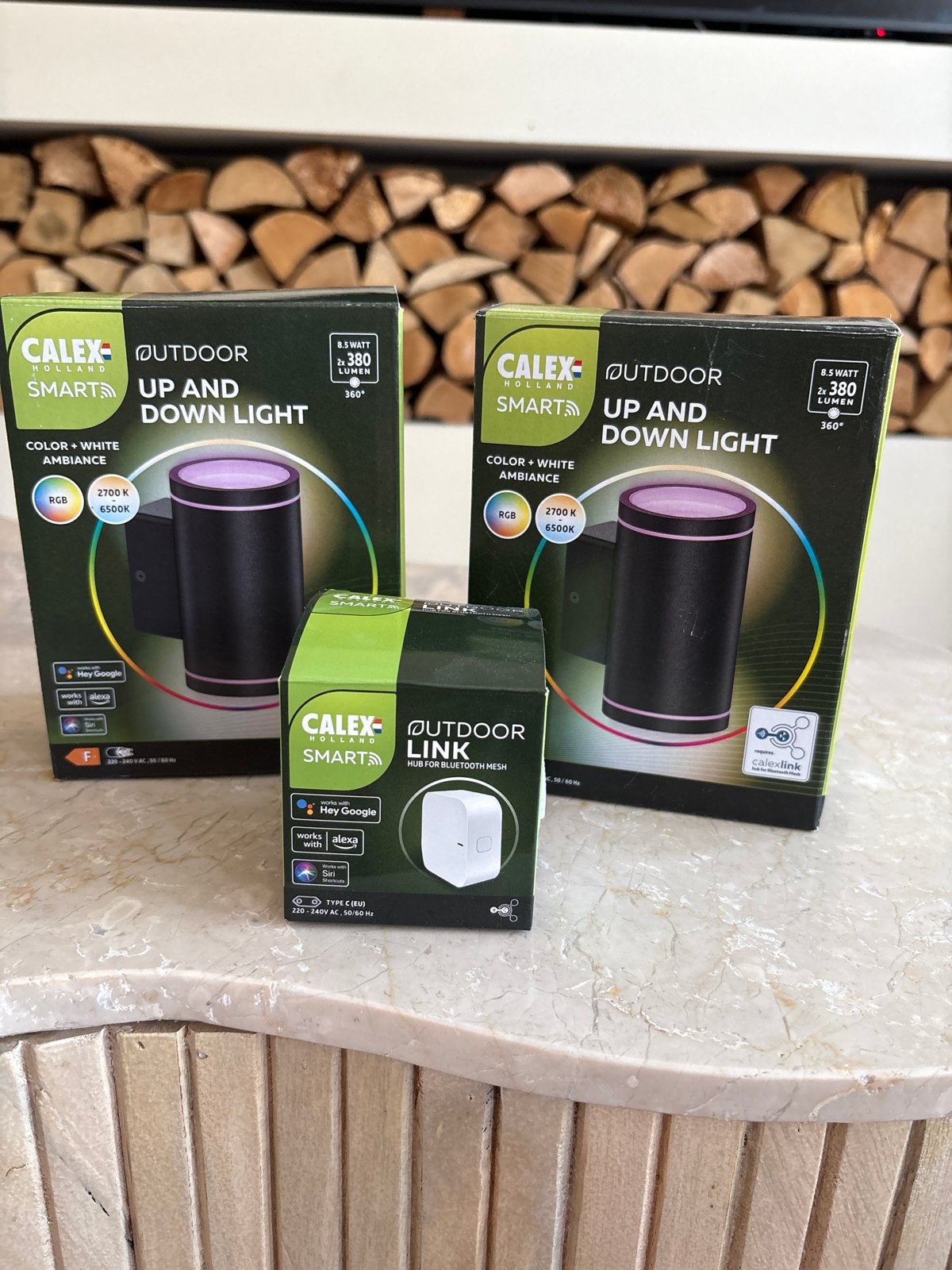 Calex Smart Outdoor Up & Down Lights met Link (Nieuw), Zwart, Nieuw, Overige fittingen, Calex