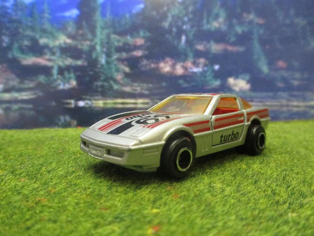 1:57 Chevrolet Corvette - Majorette grijsmetallic Near Mint, Ophalen of Verzenden, Gebruikt, Auto