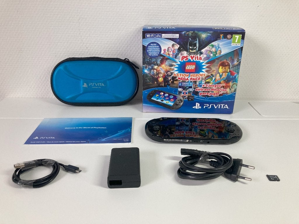 PS VITA SLIM 2016 WIFI + 8GB + HOES + DOOS, Ophalen of Verzenden, Gebruikt, Zwart, Met camera