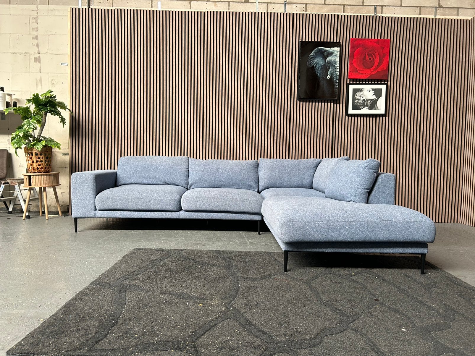 GRATIS LEVERING Hoekbank Lichtblauw 286X220 GEREINIGD, 250 tot 300 cm, Hoekbank licht blauw, Hoekbank, Ophalen of Verzenden