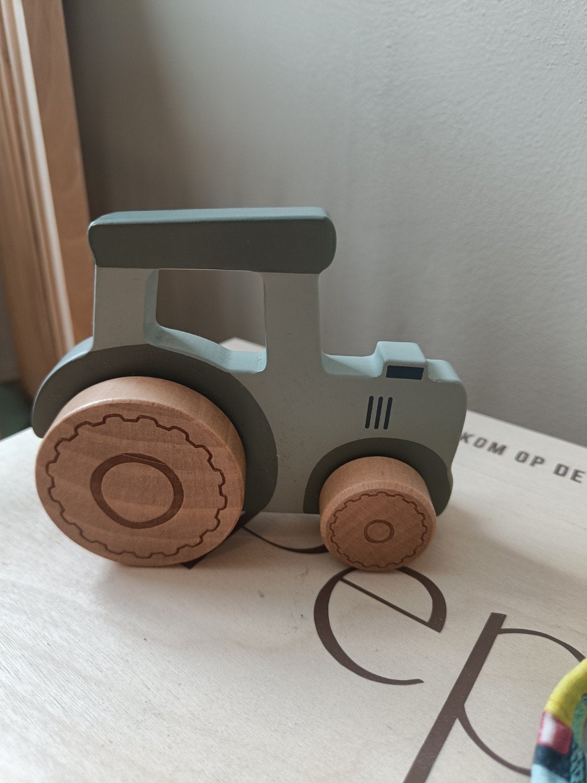 Little Dutch houten speelgoed tractor - Groen, Ophalen, Zo goed als nieuw