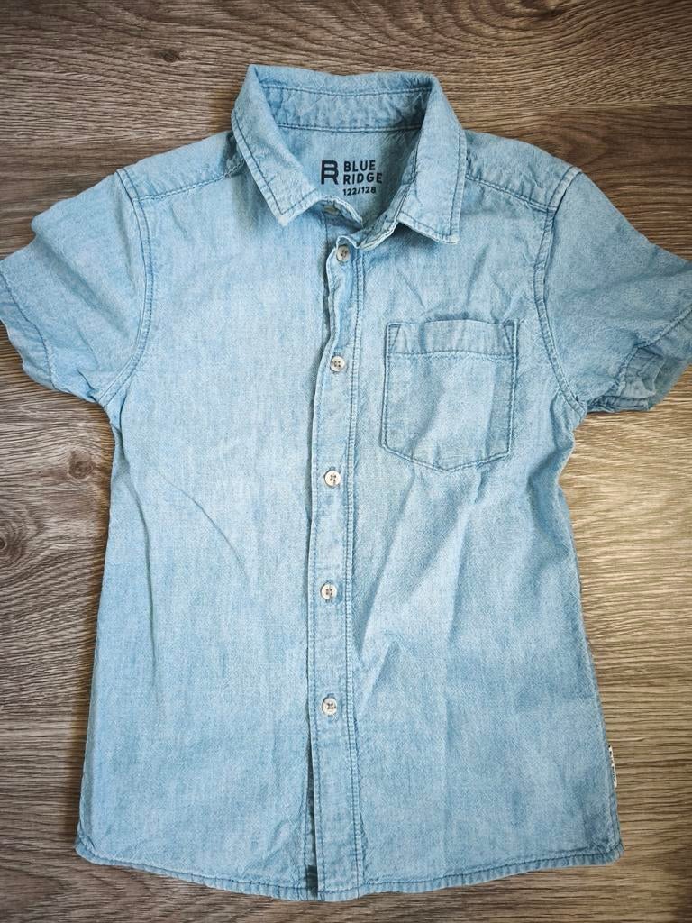 Spijker blouse jongens maat 122/128, Overhemd of Blouse, Ophalen of Verzenden, Zo goed als nieuw, Blue Ridge