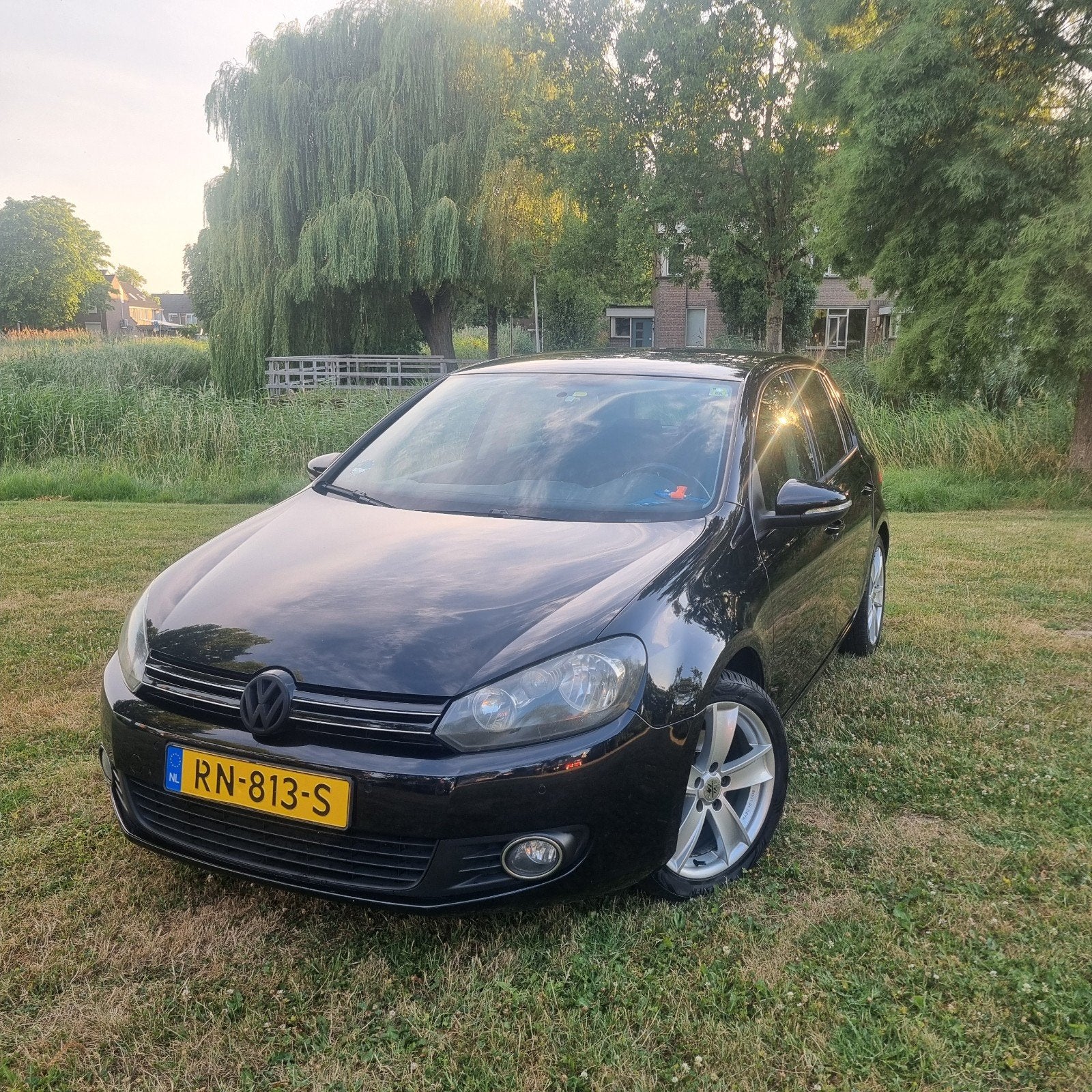 Volkswagen Golf 1.4 TSI 90KW 2009 Zwart, Auto's, Euro 5, Stof, 4 cilinders, Parkeersensor