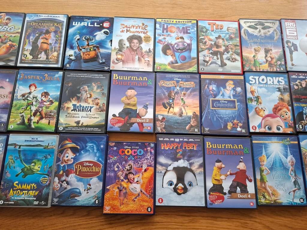 Grote collectie kinderfilms dvd pixar disney, Alle leeftijden, Ophalen of Verzenden, Gebruikt