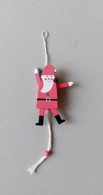 houten kerstman trekpop met cadeauzak nieuw, Diversen, Ophalen of Verzenden, Nieuw