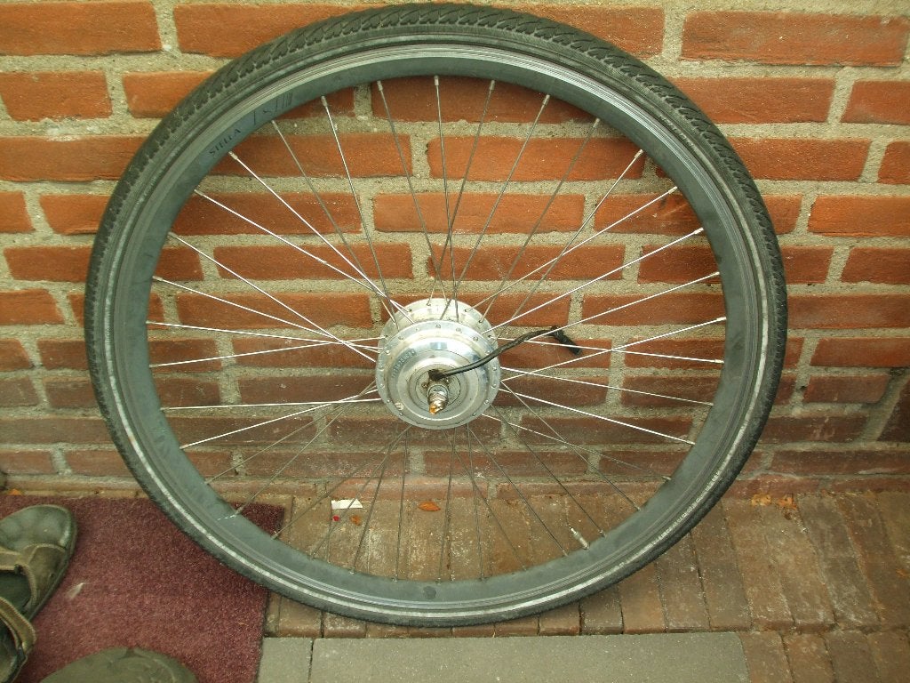 stella voorwielmotor igst 28 inch, Fietsen en Brommers, Fietsonderdelen, Gebruikt, Stella, Aluminium, Ophalen