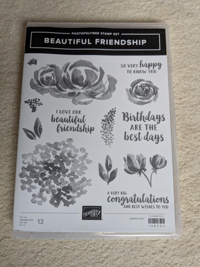 Drietal stampin'up, Ophalen of Verzenden, Zo goed als nieuw, EZ-mounted stempel