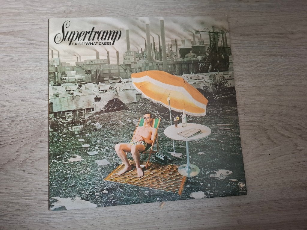 LP Supertramp – Crisis? What Crisis? (1975), LP, Gebruikt, Ophalen of Verzenden, Beschermende buitenhoes