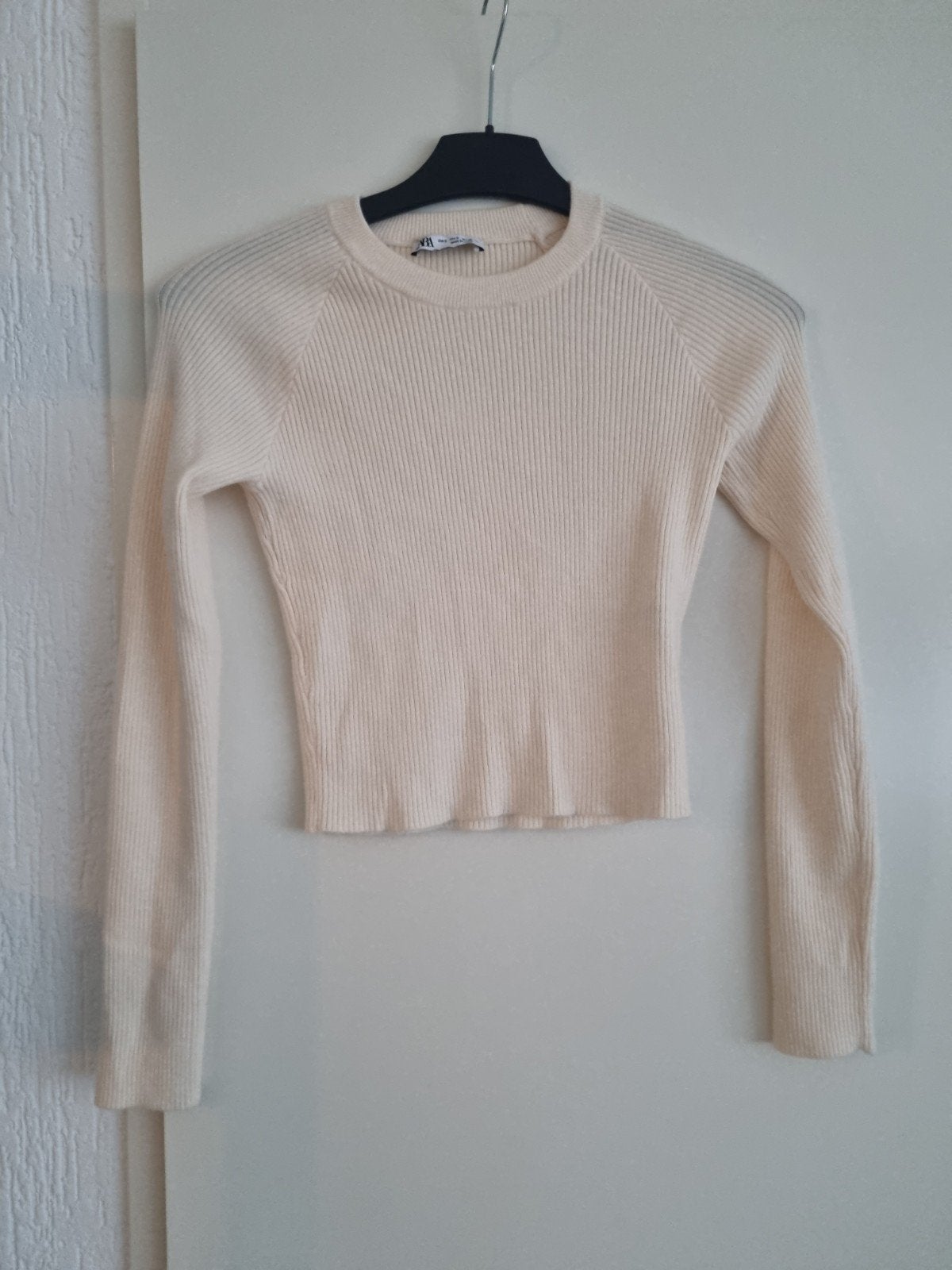 crèmekleurige longsleeve, Zara, Ophalen, Nieuw, Maat 36 (S)