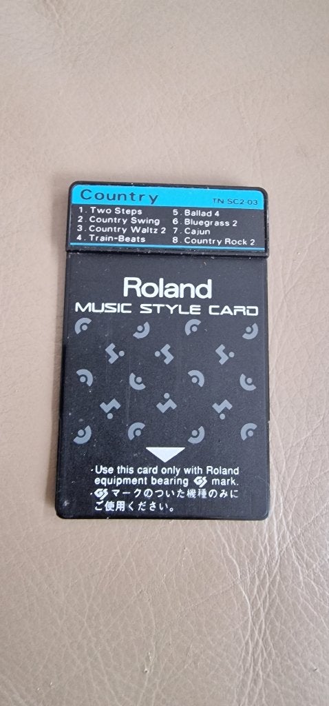 Roland TN-SC2-03 Country Music Style Card (Made in Italy), Muziek en Instrumenten, Synthesizers, Ophalen of Verzenden, Gebruikt