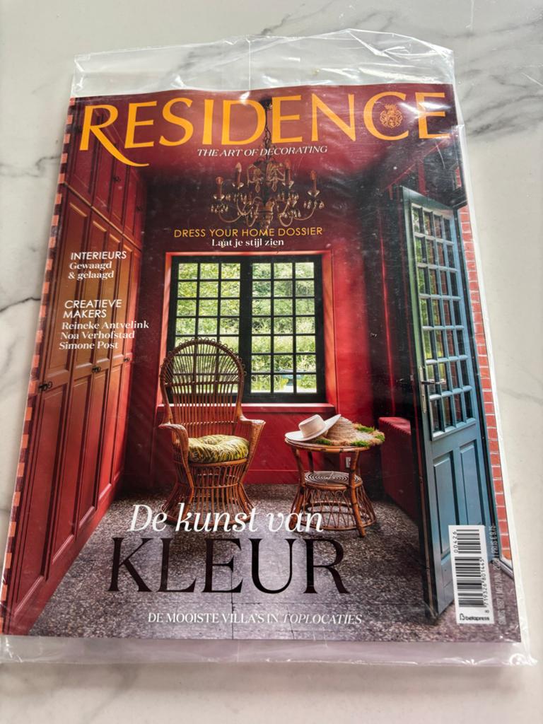 Residence Magazine Mei/Juni 2026 - De kunst van KLEUR, Verzenden, Nieuw, Glossy