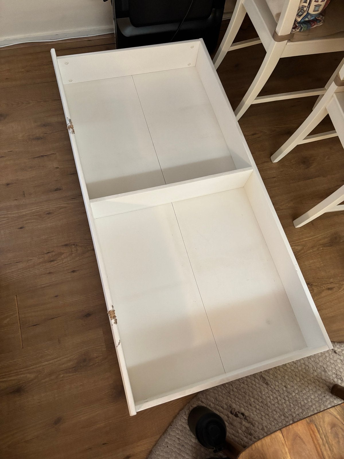 Witte lades met beschadigingen, Ophalen, Gebruikt, 1 of 2 laden, 50 tot 100 cm