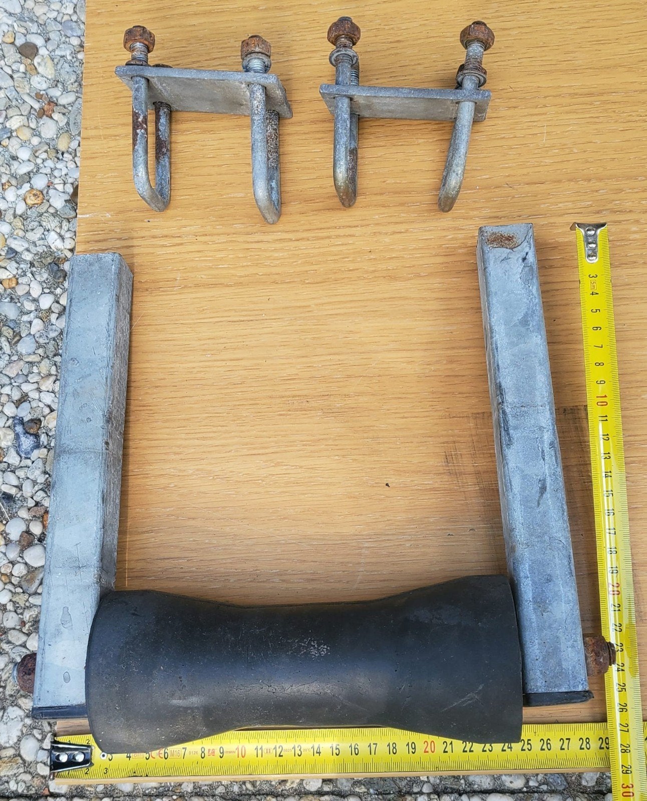 3 kielrollen voor PEGA Comfort boottrailer (2 + 1), Watersport en Boten, Ophalen, Gebruikt