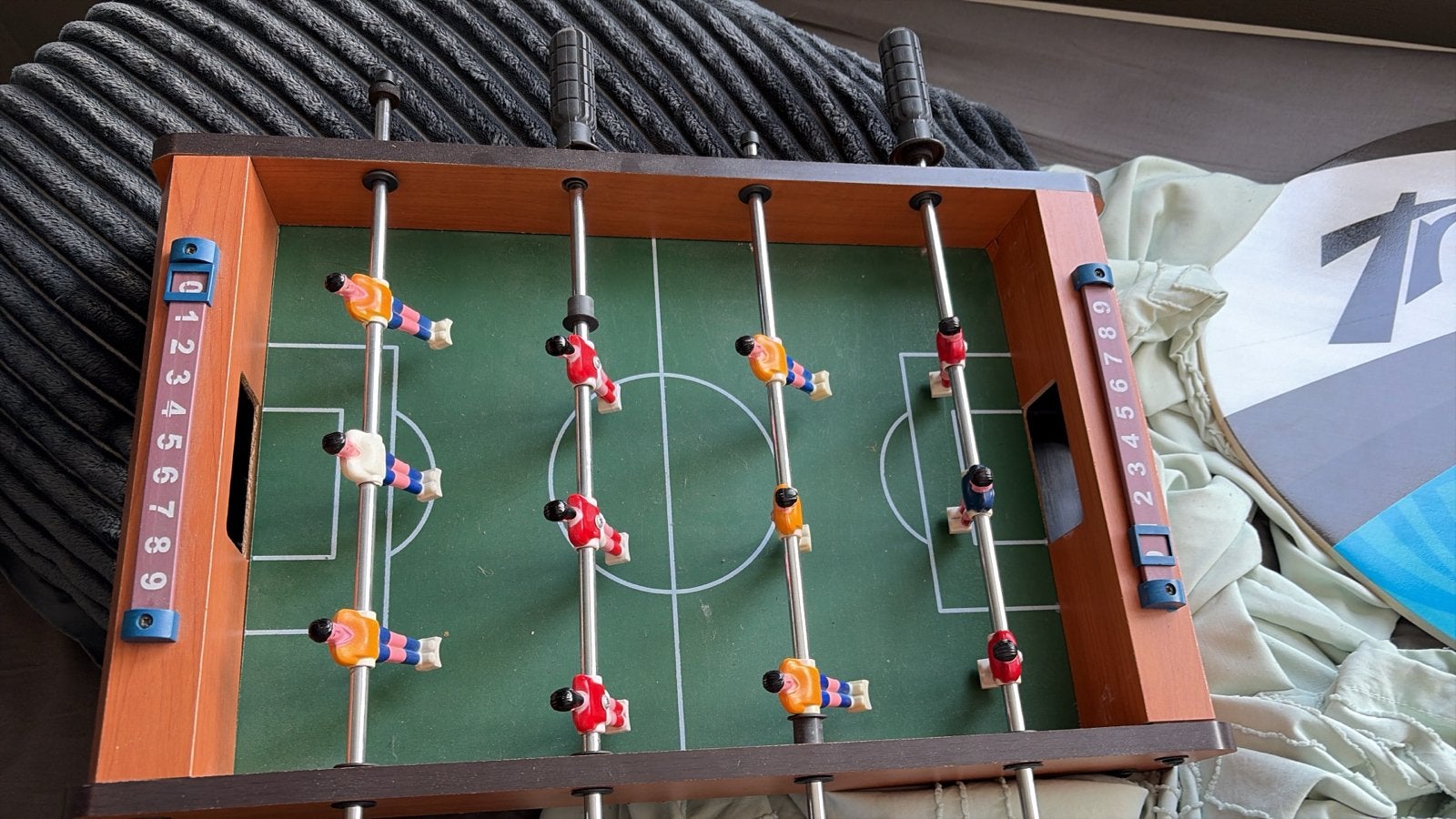 Tafelvoetbalspel - Compact en Draagbaar, Kinderen en Baby's, Speelgoed | Voetbaltafels, Ophalen, Gebruikt