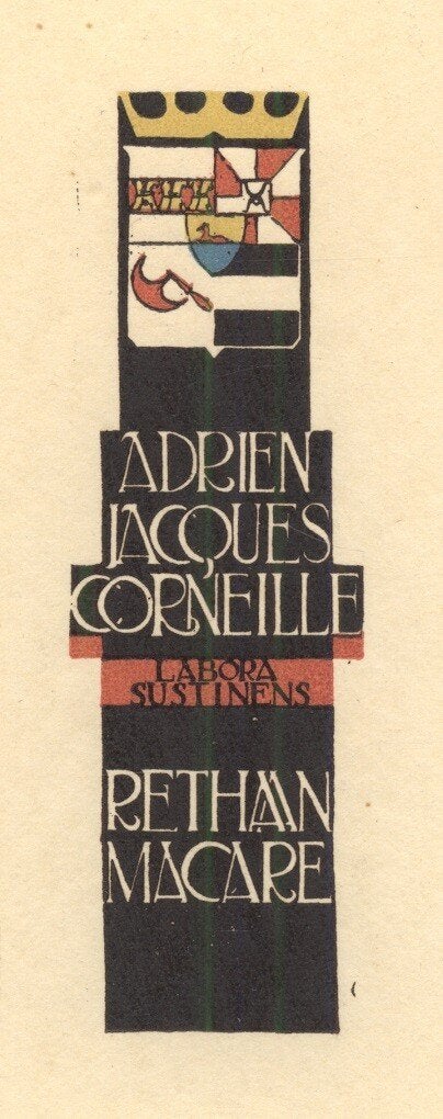 1479 Ex Libris Nederland : Jeanne Bieruma Oosting, 1927, Verzenden, Ex libris