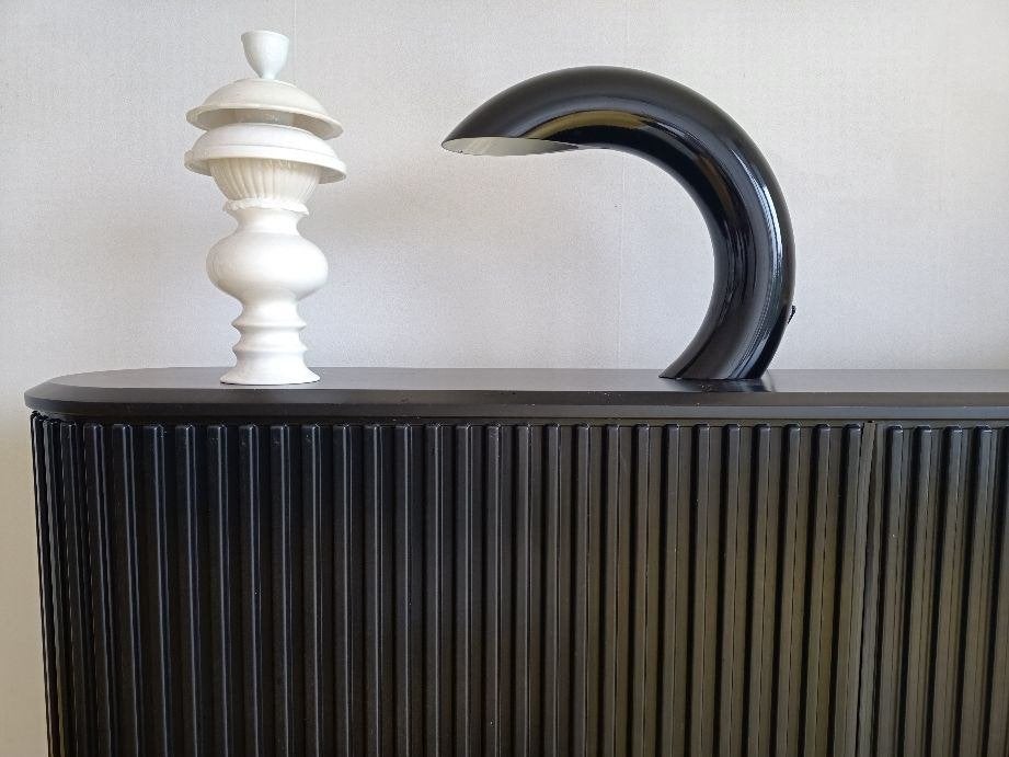 Gebogen lamp jaren 60 Georges Frydman, Huis en Inrichting, Ophalen, Overige materialen, Met schakelaar, Overige merken