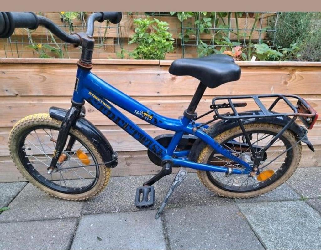 Loekie kinderfiets 16 inch - Blauw, Ophalen, Gebruikt, 16 tot 20 inch, Loekie