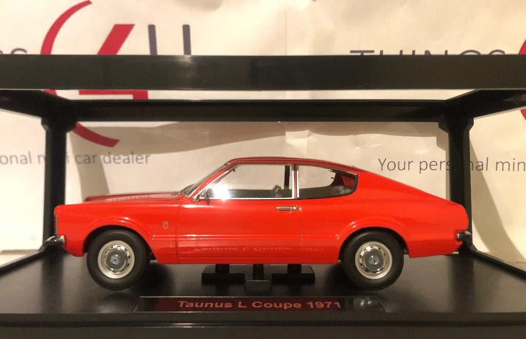 KK-Scale 1:18 Ford Taunus GT Limousine 1971 rood nieu, Ophalen of Verzenden, Nieuw, Auto, Overige merken