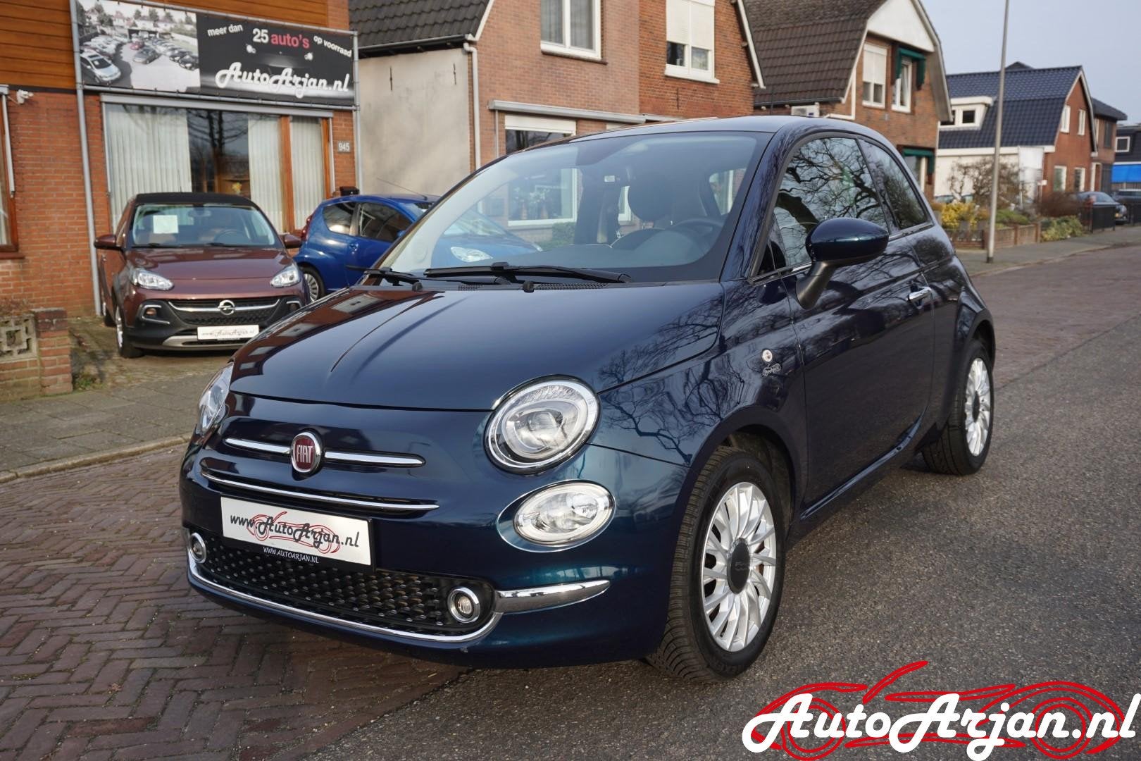 Fiat 500 1.2 Lounge Cruise, Pano, Bleutooth, Garantie, Voorwielaandrijving, Stof, Gebruikt, 4 cilinders