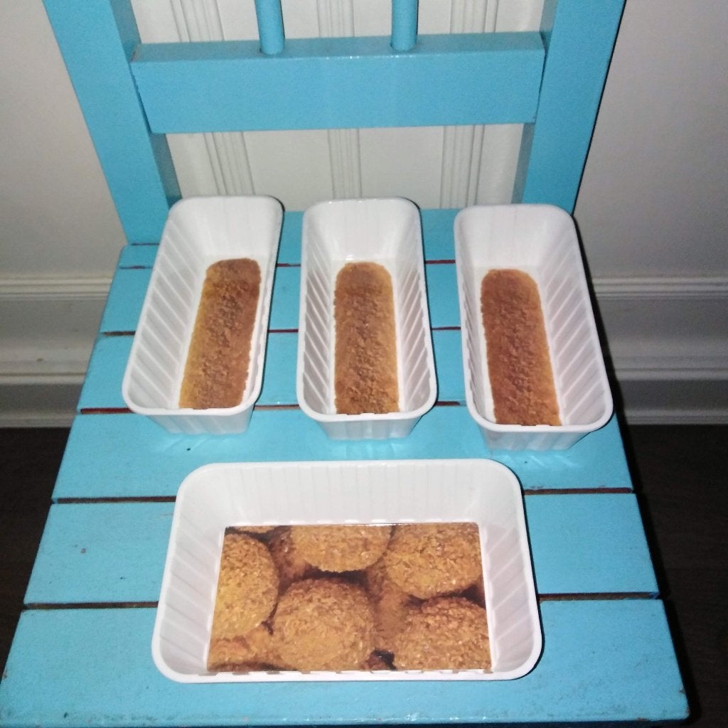 Frikandel patat kroket bitterbal bakjes van kunststof, Ophalen, Kunststof, Gebruikt, Schaal of Schalen