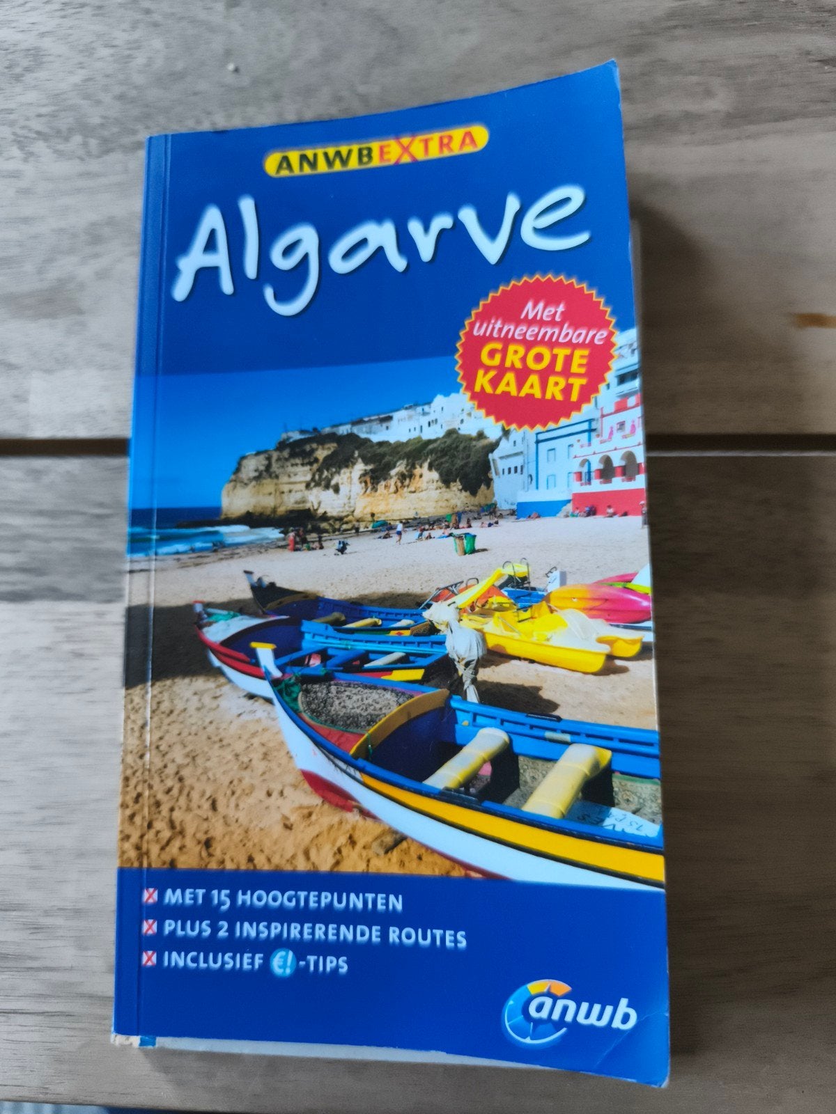 ANWB Extra Reisgids Algarve met uitneembare kaart, Onbekend, Europa, Ophalen of Verzenden, Zo goed als nieuw