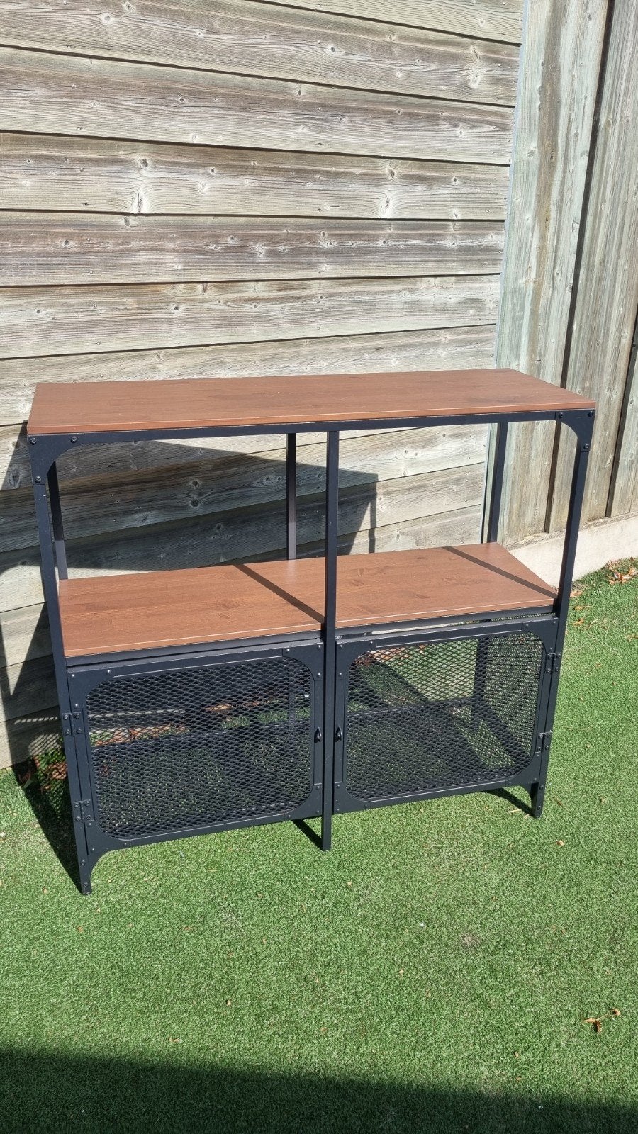 IKEA FJÄLLBO TV-meubel/dressoir, zwart, 100x36x95 cm, Ophalen, Zo goed als nieuw