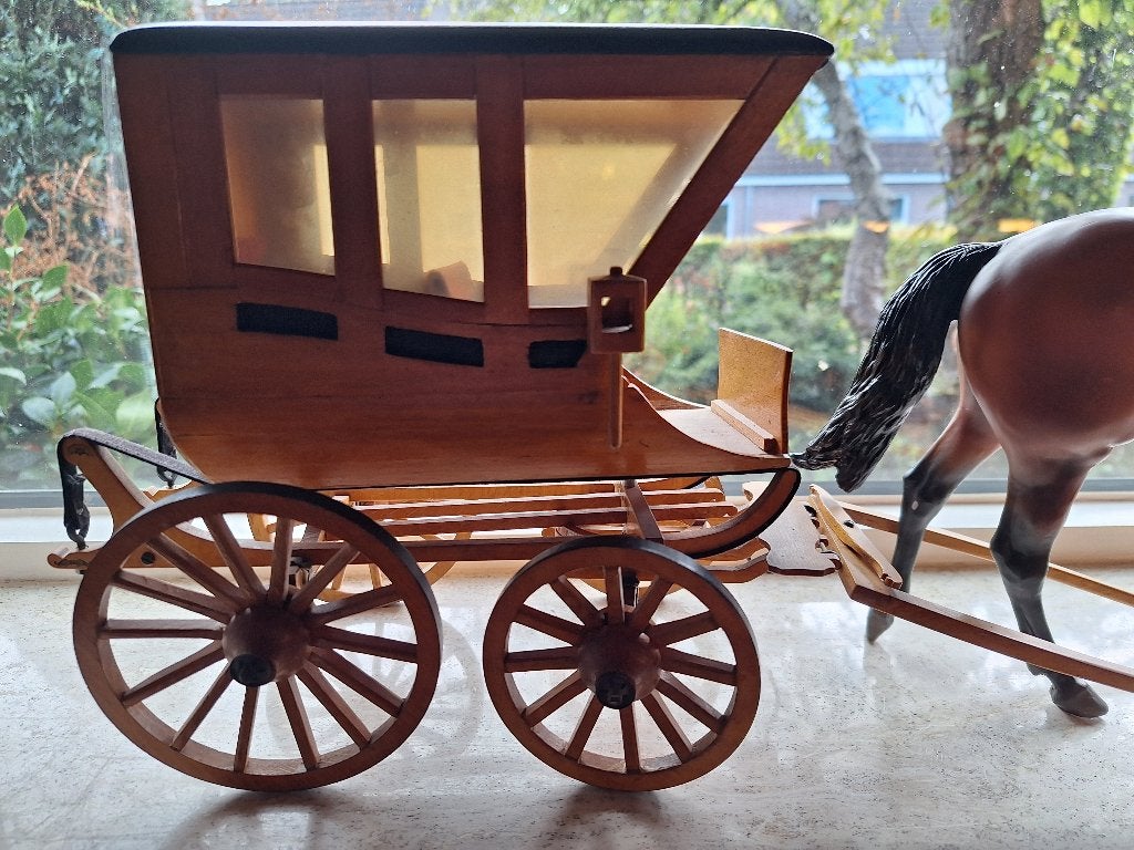 Glazenwagen en paard, Gebruikt, Ophalen, Overige merken, Groter dan 1:32