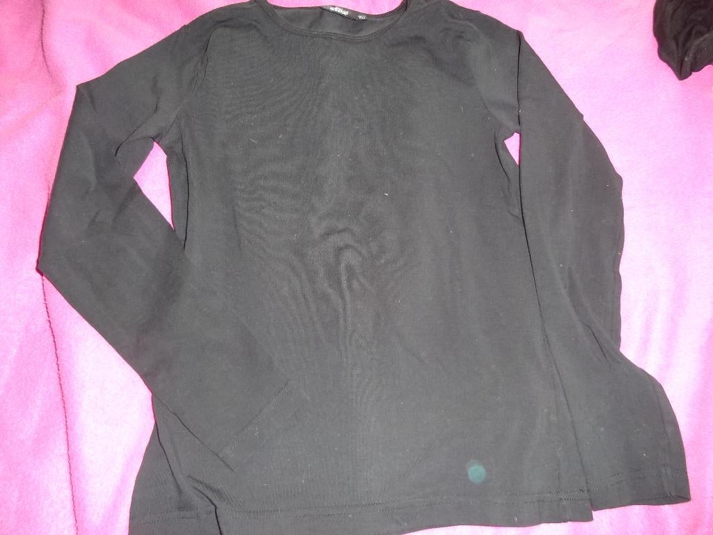 zwarte longsleeve mt 152 als nieuw, Kinderen en Baby's, Kinderkleding | Maat 152, Ophalen of Verzenden, Zo goed als nieuw, Meisje